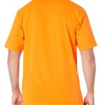 Carhartt Men’s Big Loose Fit Heavyweight Short-Sleeve Pocket T-Shirt, Brite Orange, 4X-Large Tall