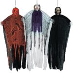 Thaoduro Halloween Decorations, 3 Pack 59” Life Size Halloween Decorations Outdoor Lighted Hanging Ghost, Great for Halloween Decor Party Decorations Indoor, Upgrade Haunted House Props