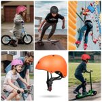 Glaf Toddler Helmet Kids Bike Helmets for 2-8 Years Old Baby Girls Boys Multi-Sport Helmet Adjustable Skateboard Bicycle Helmet Lightweight 2 Sizes for Toddler to Youth?Orange?Small?