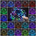 HOME LIGHTING 66ft Christmas Decorative Mini Lights, 200 LED 20 Colors RGB Changing 7 Functional Green Wire Fairy Halloween Lights with Remote Timer, Plug in Indoor Outdoor Xmas Wedding Party Decor