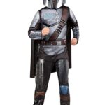 Jazwares STAR WARS Boys Mandalorian Light up Costume, Kids Halloween Costume, Child – Officially Licensed Large