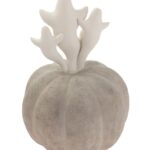 Boston International Halloween Figurine Tabletop Mantel Shelf Fall Autumn Decorations for Home, 7″ x 10″, Ghost & Jack-O-Lantern