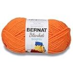 Bernat Blanket Bright Yarn, Carrot Orange