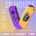 Switch Controllers Work with Switch/OLED/Lite,Support Motion Control, Screenshot,Wake-up,Wireless Joypad with,Vibration,Purple Orange