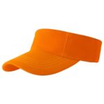 Jastore Kids Girls Boys Packable Hat Sun Visor Hats Cotton Sports Summer Golf Visor Hat (US, Alpha, One Size, Orange)