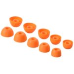 Replacement Eartips Silicone Buds Ear Tips Set for Powerbeats pro 2 Wireless Earbuds,5 Pairs (Electric Orange)