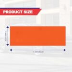 Compatible with 11.8″ x 4″ 3PCS Chevy Bowtie Emblem Logo Stickers Cut DIY Decals, 3 Pcs Universal Logo Overlay Orange