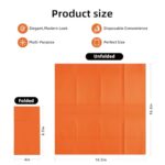 KAMMAK Napkins Disposbale 100 Pack Orange Cloth like Paper Dinner Napkins with Pocket Folded Wedding Napkin Guest Hand Towels for Party Reception, Bathroom, Kitchen, Restaurants (16.5 x 16.5 inch)