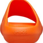 Crocs Unisex Mellow Recovery Slides Sandal, Shocking Orange, 14 Women/12 Men