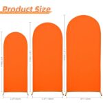 Wedding Arch Cover Spandex Arch Backdrop Cover 7.2FT Arch Stand Cover Arch Covers Stretchy Backdrop for Wedding Birthday Party Decoration Baby Shower Banquet (Candy Orange)
