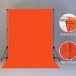 LYLYCTY 5x7FT Orange Screen Backdrop for Photography Solid Color Photoshoot Background High Density Portrait Screen Studio Art Props