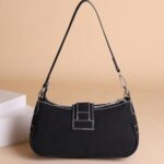 Verdusa Women’s Y2k Star Embroidery Shoulder Bag Mini Chain Vacation Hobo Handbag Purses Orange One-Size