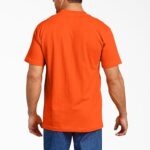 Dickies mens Heavyweight Crew Neck Short Sleeve Tee Big-tall T Shirt, Bright Orange, XX-Large Tall US