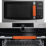 WXYUN Orange Refrigerator Door Handle Covers, Set of 4, Adjustable Appliance Handle Covers, Keep Your Kitchen Clean, Microwave Oven Stove Dishwasher Handle Protector, Non Slip Fridge Handle Cover