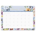 Orange Circle Studio 2026 Decorative Desk Blotter Calendar/Academic Planner, Bella Flora, Desk Pad, Desktop Mat, Wall Hanging Large Monthly Planner for Home Office, Classroom, School, Easy Planning