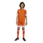 adidas Unisex-Kids Squadra 25 Soccer Shorts, Team Orange/White, Large
