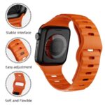 Soft Silicone Waterproof Strap Compatible with Apple Watch Ultra Band 49mm 46mm 45mm 44mm 42mm 41mm 40mm 38mm,Men Women Sport Bands for iWatch Series 10 9 8 7 6 5 4 3 2 1 SE Ultra (42/44/45/46/49mm, Orange)