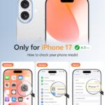 FNTCASE for iPhone 17 Phone Case: Magnetic Translucent Matte [Full Covered Camera Protection] [Screen Protector] Military Grade Shockproof Slim Cover Drop Proof Protective Cases – Orange