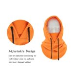 Balaclava Face Mask for Cold Weather – Windproof Ski Mask – Thermal Heavyweight Head Hood for Men and Women… Orange
