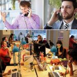 YTYKINOY Retro 3.5mm Telephone Handset Cell Phone Receiver Mic Microphone Speaker for iPhone iPad Mobile Phones Cellphone Smartphone (Orange)