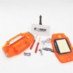 EXSEK GBA Housing Shell Pack Compatible with Gameboy Advance GBA Shell Transparent Orange Edition(T Orange)
