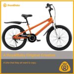 RoyalBaby Freestyle 20 Inch Kids Bike Bicycle with Kickstand, Water Bottle and Holder, and Reflectors for Boys and Girls Ages 8 and Up, Orange