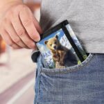 Bear in Forests Trifold Wallet for Men Women with Card Holder Key Ring Photo Window Coin Purse