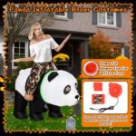 Newcotte Panda Inflatable Riding Costumes Christmas Panda Blow up Riding Costumes for Adult Men Women Masquerade Carnival Fasching Theme Parties Cosplay