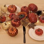 Artgar Pumpkin Decor, 8 PCS Halloween Pumpkin, Metal Cracked Design Foam Pumpkins for Halloween Thanksgiving Fall Home Table Indoor Outdoor Decorations