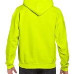 Fashion Gildan 12500 Hooded Sweatshirt Safety Orange Medium
