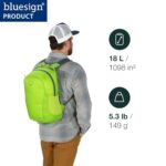 Osprey Ultralight Collapsible Stuff Pack – Lightweight, Packable Travel Backpack — Extra Bag For Travel and Every Day — 18 L Capacity Daypack to Expand Luggage, Mars Orange