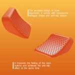 PlayVital Orange Back Button Enhancement Set for Steam Deck LCD, Grip Improvement Button Protection Kit for Steam Deck OLED – 2 Different Thickness