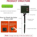 Dazzle Bright 2 Pack Total 400LED 132FT Halloween Solar String Outdoor Lights, 8 Modes Waterproof Halloween Lights for Bedroom Patio Garden Tree Party Yard Decoration (Purple & Orange)