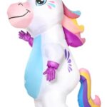 Gootus Inflatable Unicorn Costume for Adult – Funny Halloween Inflatable Costumes for Men Women, Blow Up Costume for Halloween Party Cosplay