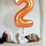 Orange 4 Balloon, Number Balloon 40 Inch, 4th Orange Party Decorations, Four Large Numbers for Party Decor, Number 4 Balloon
