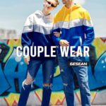 Gesean Men’s Casual Hoodie Tops Long Sleeve Shirts Gym Workout with Pockets Orange X-Large