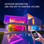 Music Rhythm neon Light Strip, 16.4 feet, DIY Shape and Color, USB-5v Power Supply, Suitable for Parties, Camping, Indoor and Outdoor Festival Atmosphere Decoration (16.4FT Colorful neon Light Strip)