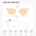 NZKNP Blue Light Blocking Glasses Gaming Blue Light Computer Glasses Clear Frame with Orange Lens for Men Fashion Game Reading TV Use