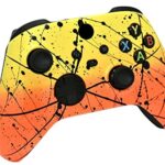 ProControllers LLC Hand Airbrushed Fade Custom Controller Compatible with Xbox Series X/S & Xbox One (Series X/S Orange & Yellow)