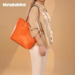 Montana West Tote Bag for Women Top Handle Purses and Handbags Soft Hobo Tan Gift MWC-376OR