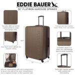Eddie Bauer Flatiron Check-In 32″ Luggage | Hardside | Spinner Wheels | Expandable | Lightweight | Travel Essentials – Paprika