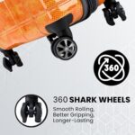 Spyder Matrix 29 Inch Large Luggage Expandable Hardside Upright Suitcase with 360° Spinner Wheels, TSA Approved Lock, Orange