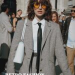 FEISEDY Retro Square Aviator Sunglasses Women Men 70s Vintage Trendy Plastic Frame Sun Glasses B2835