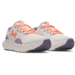 Under Armour Girls’ Grade School Surge 4, (111) Summit White/Purple Luxe/Electric Tangerine, 4.5, US