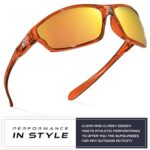 Nitrogen Polarized Wrap Around Sport Sunglasses for Men Women UV400 Driving Fishing Running Sun Glasses