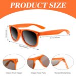 BOUBONI Colorful Party Sunglasses Bulk 20 Packs for Wedding Beach Summer Pool Party Supplies Goodie Bags Stuffers (Orange)
