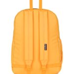 JanSport Cross Town Plus Backpack – Large Main Compartment, Side Water Bottle Pocket, 15-Inch Padded Laptop Sleeve – Orange Soda