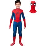 MARVEL Spider-Man Official Youth Zentai Halloween Costume – Deluxe Two-Way Stretch Spandex with Invisible Zippers and Wrist Openings – M (8-10)