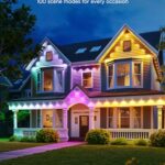 Govee Permanent Outdoor Lights 2, 100ft RGBIC Outdoor Lights with 16 Million Colors, IP67 Waterproof, 100 Scene Modes for Outdoor & Patio Area, Works with Alexa, Google Assistant, White